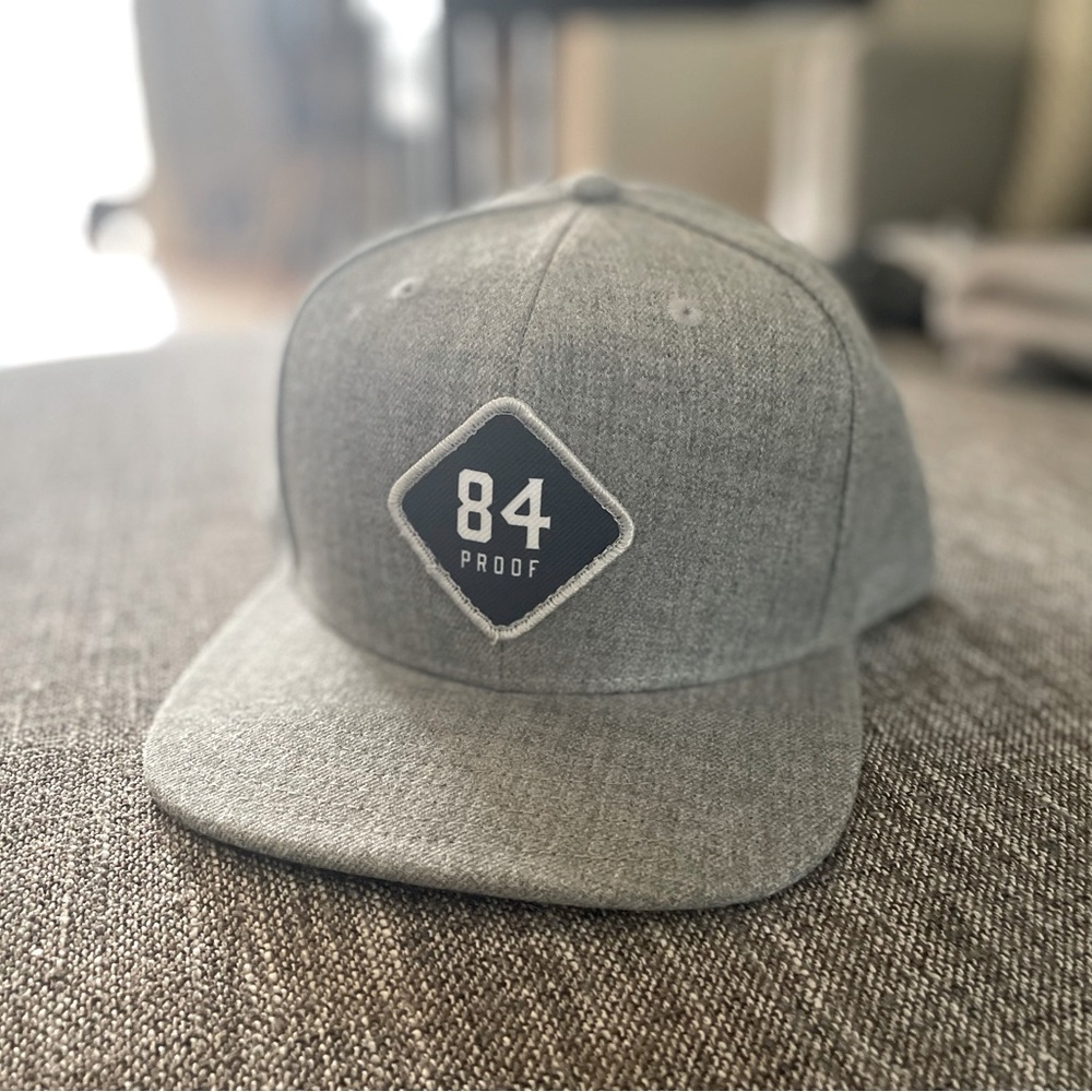 Flying Ace Logo - 84 Proof Hat in Heathered Gray.